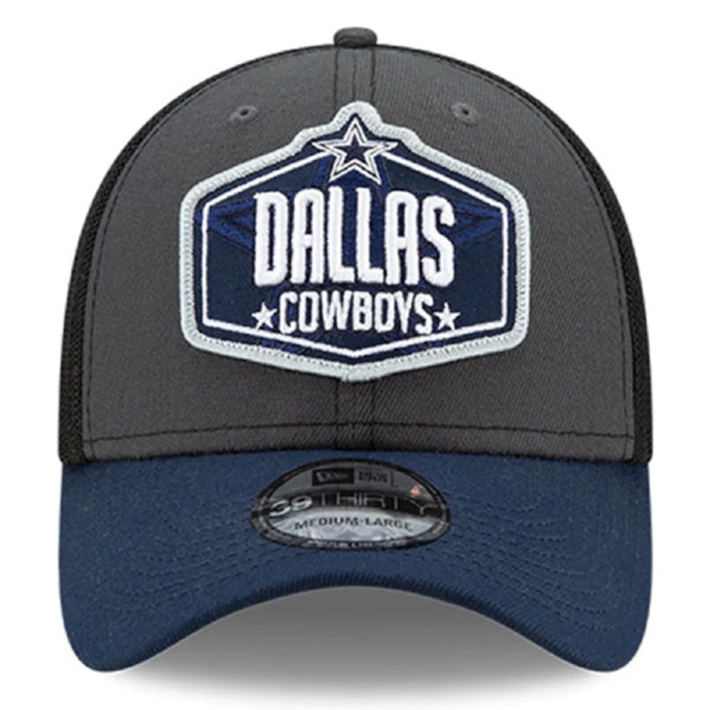 Dallas Cowboys New Era 2021 NFL Draft Trucker 39THIRTY Flex Hat S/M