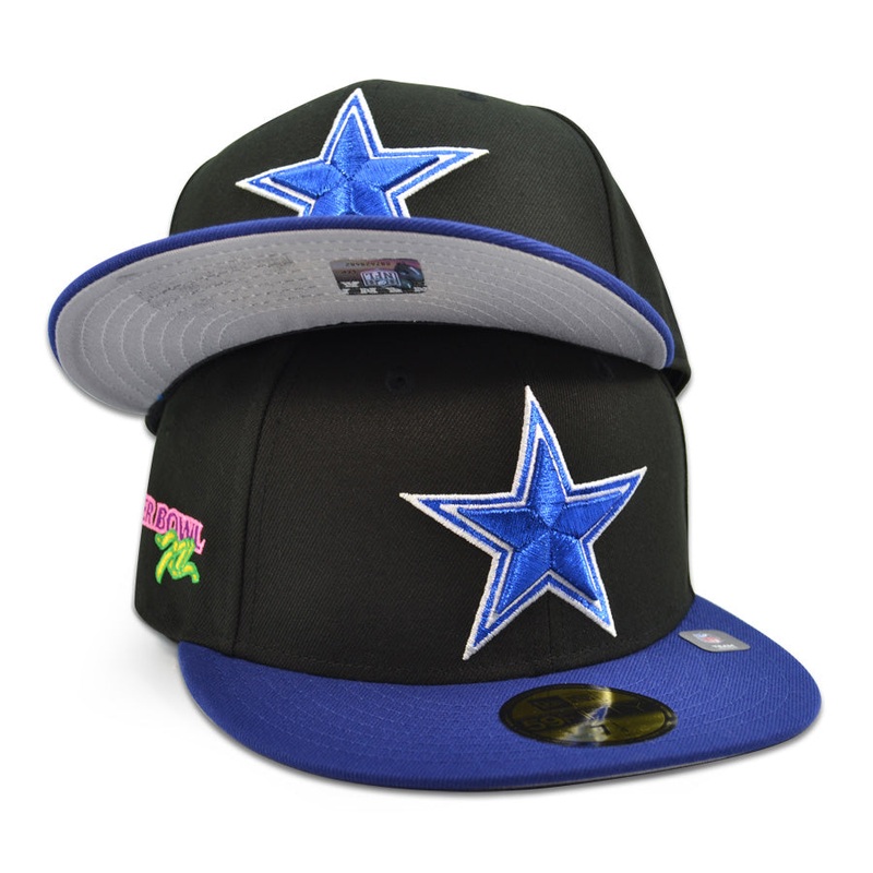 Dallas Cowboys “TENTH STREET” Exclusive New Era 59Fifty Fitted Hat – Black/Royal 6 7/8