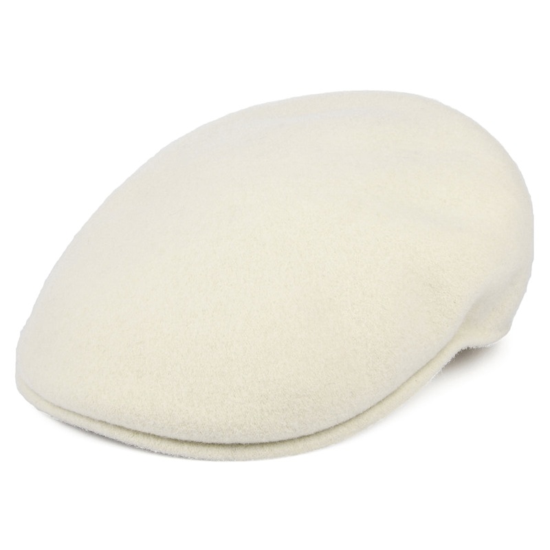 Kangol 504 Wool Flat Cap – Winter White S