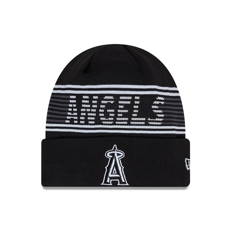 LA Angels City Connect Black Sport Knit Beanie Hat OSFM