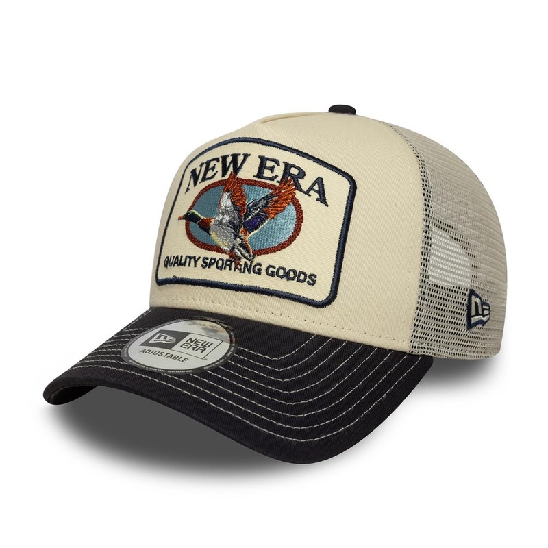New Era Animal Patch Stone Trucker Cap One Size