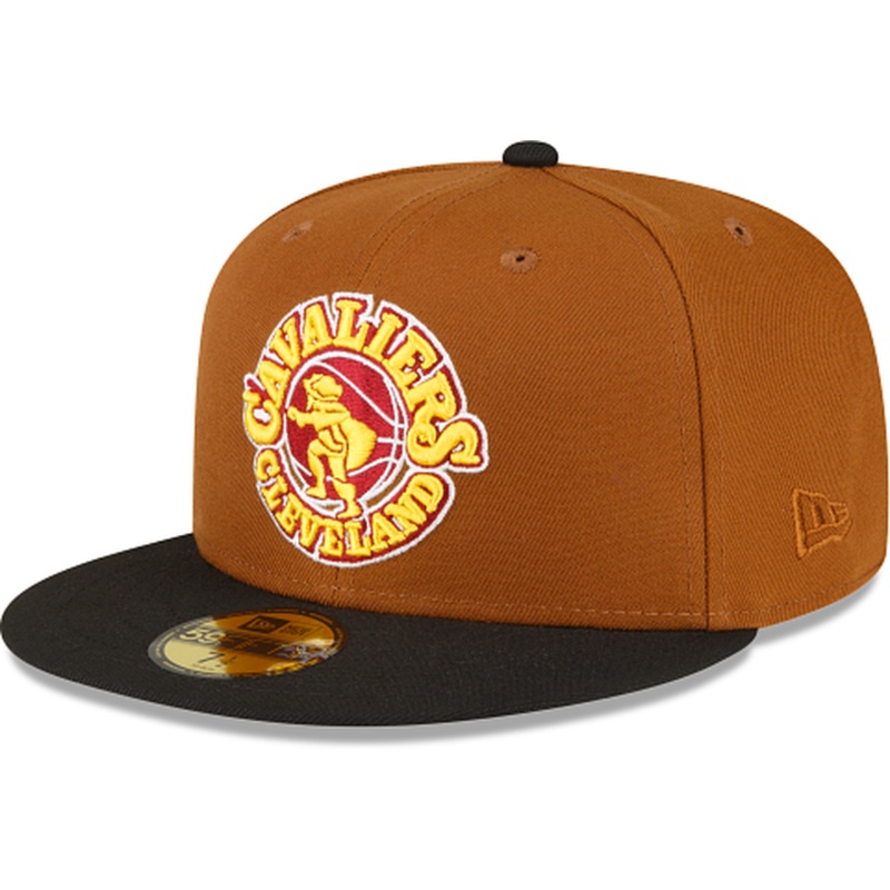 New Era Just Caps Chestnut Cleveland Cavaliers 2023 59FIFTY Fitted Hat