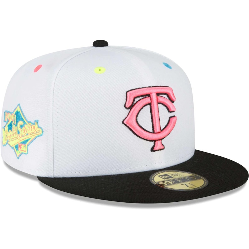 New Era Minnesota Twins White Neon Eye 59FIFTY Fitted Hat