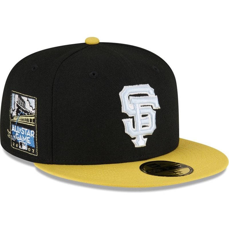 New Era San Francisco Giants Chartreuse Visor 2023 59FIFTY Fitted Hat