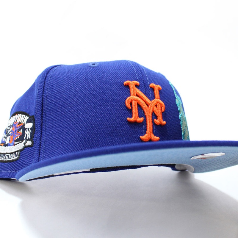 State of Liberty New York Mets SUBWAY SERIES YANKEE STADIUM New Era 59Fifty Fitted Hat (Blue Sky Blue Under Brim) 7