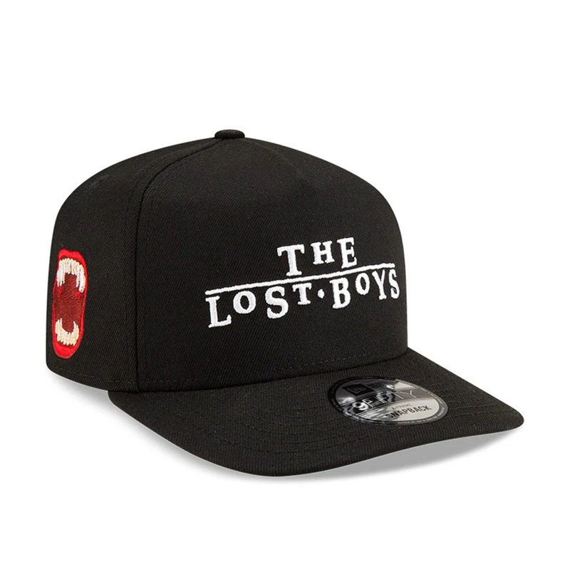 The Lost Boys Warner Brothers Black 9FIFTY A-Frame Snapback Adjustable Cap OSFA