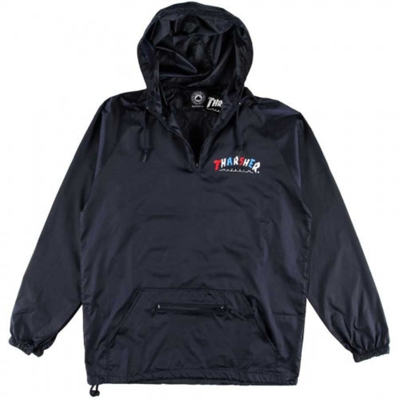 Thrasher Knock Off Pullover Anorak (Navy) s
