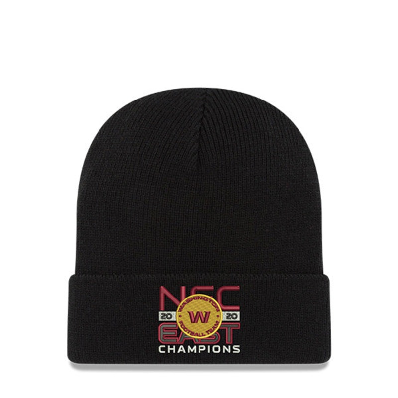 Washington Football Team New Era 2020 NFC East Division Champions Knit Cuffed Hat – Black