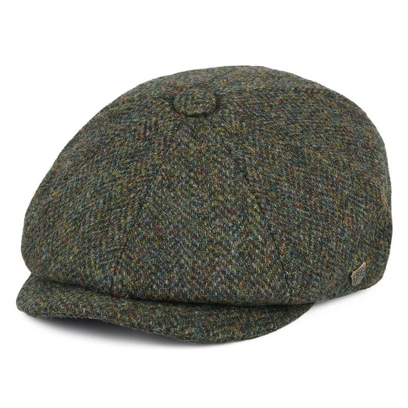 Failsworth Hats HARRIS TWEED Herringbone Carloway Newsboy Cap – Forest 55