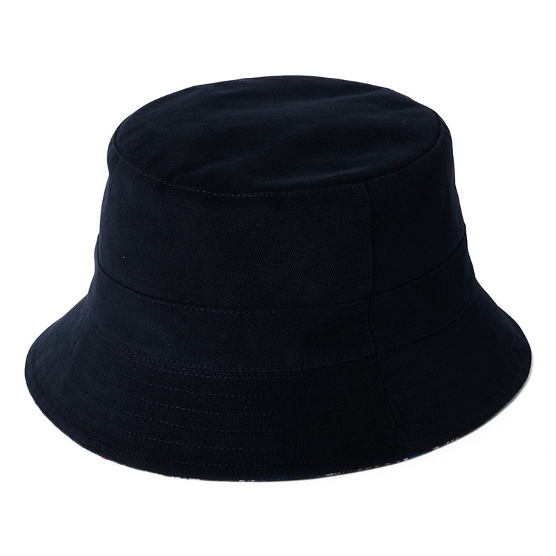 Failsworth Hats Reversible Cotton Bucket Hat – Dark Navy Small/Medium