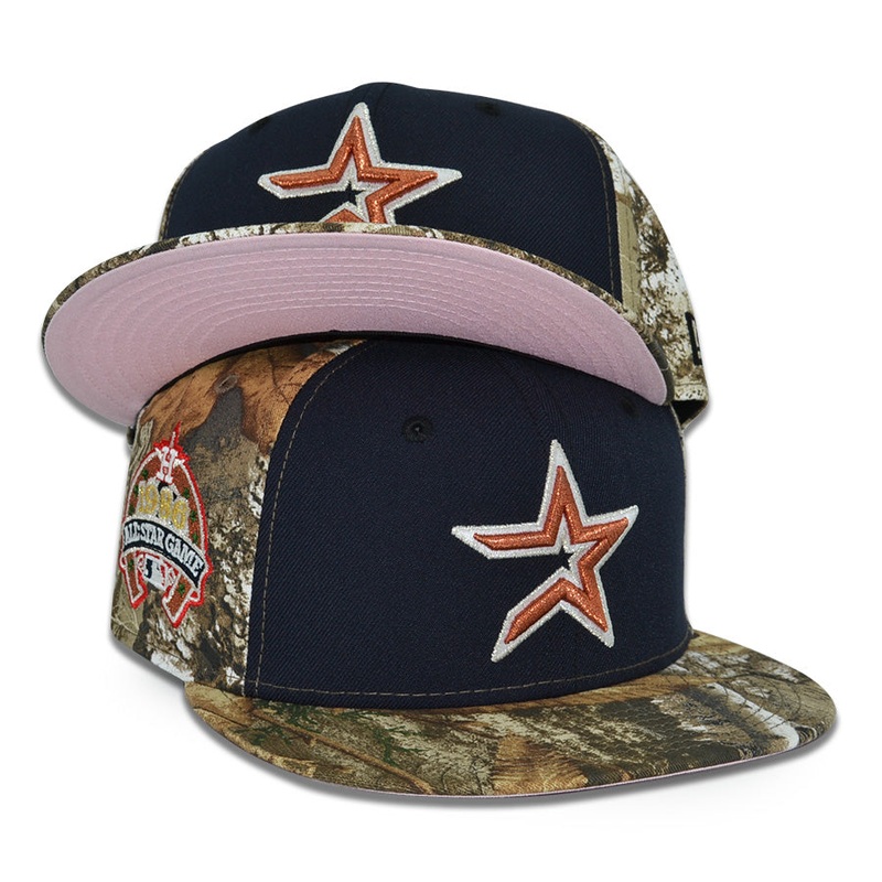 Houston Astros “LONE STAR ASTRO” Exclusive New Era 59Fifty Fitted Hat -Navy/Real Tree 6 7/8