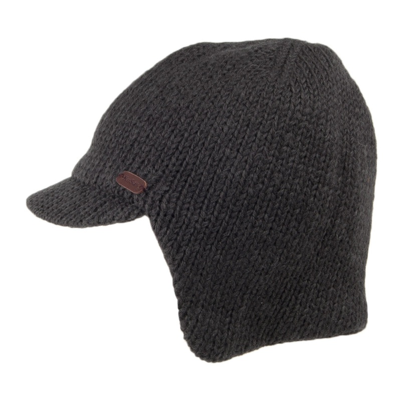 Kusan Hats Ear Warmer Peak Beanie Hat – Grey 1-Size