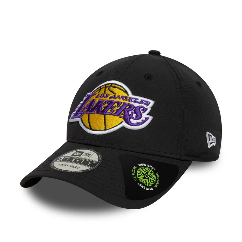 LA Lakers NBA Recycled Black 9FORTY Adjustable Cap OSFM