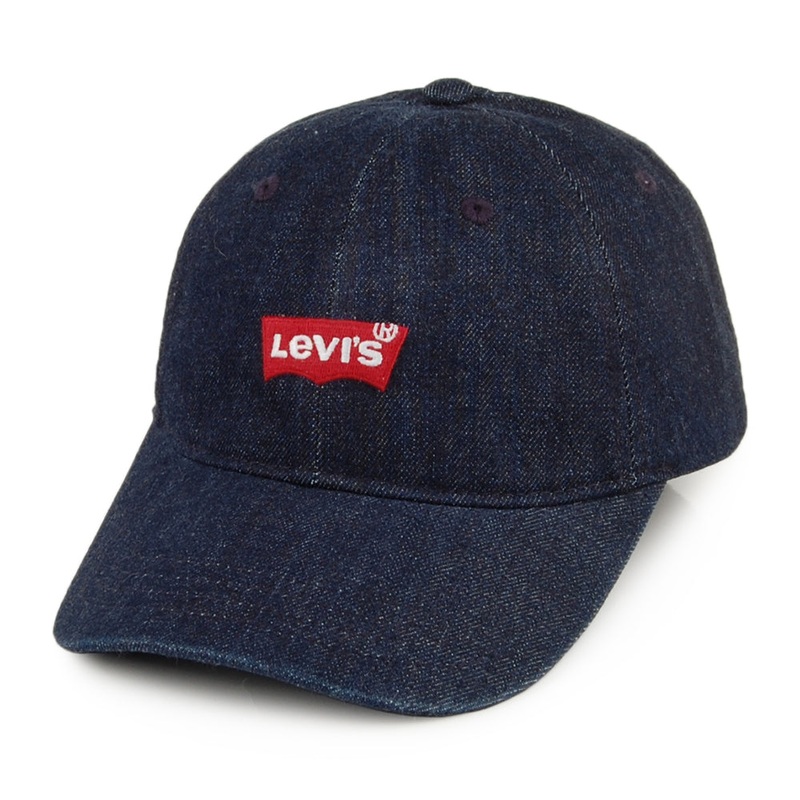 Levi’s Hats Mid Batwing Denim Baseball Cap – Dark Blue Adjustable