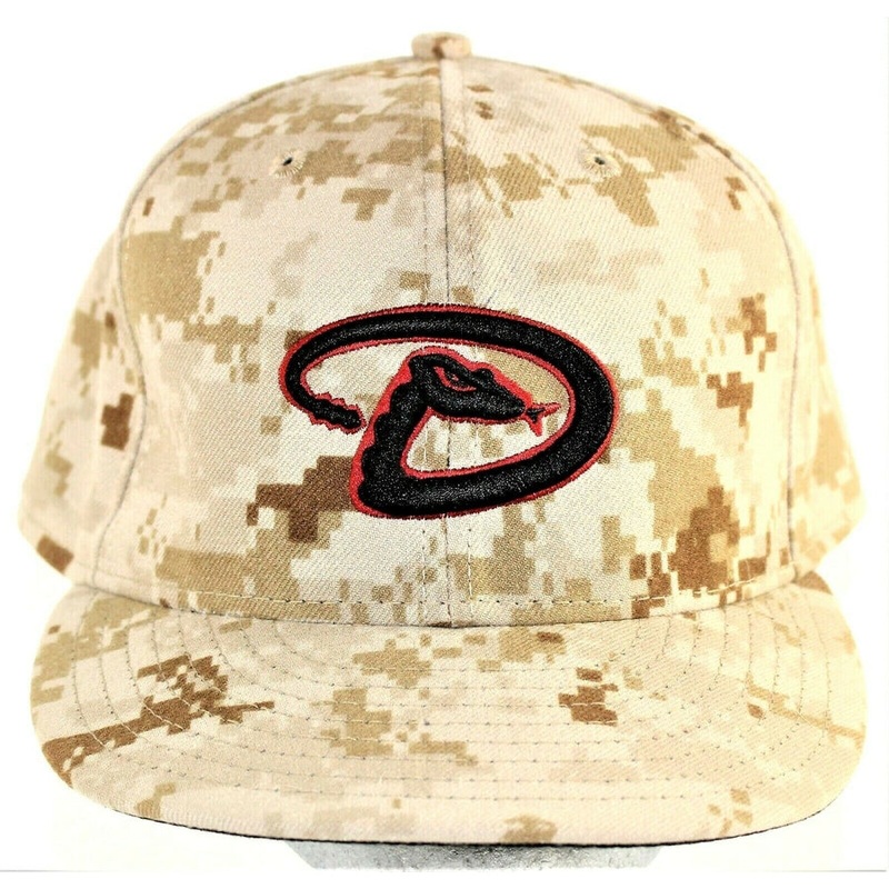 New Era Arizona Diamondbacks Light Tan Camouflage Black Undervisor 59FIFTY Fitted Hat