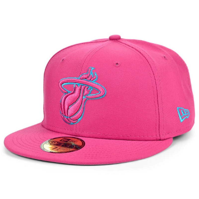 New Era Miami Heat Teamout Pop 59Fifty Fitted Hat