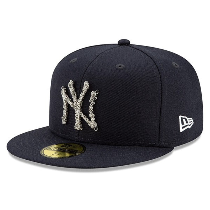 New York Yankees New Era Metal Melt 59FIFTY Fitted Hat – Navy 7