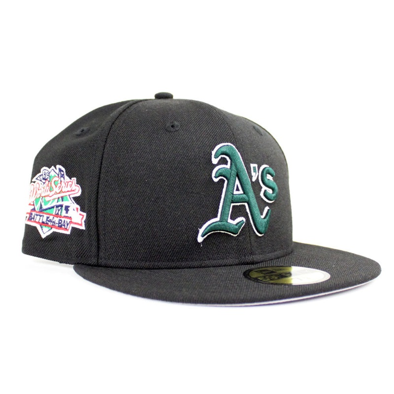 Oakland Athletics 1989 Battle of the Bay World Series New Era 59Fifty Fitted Hat (Black Gray Under Brim) 6 7/8