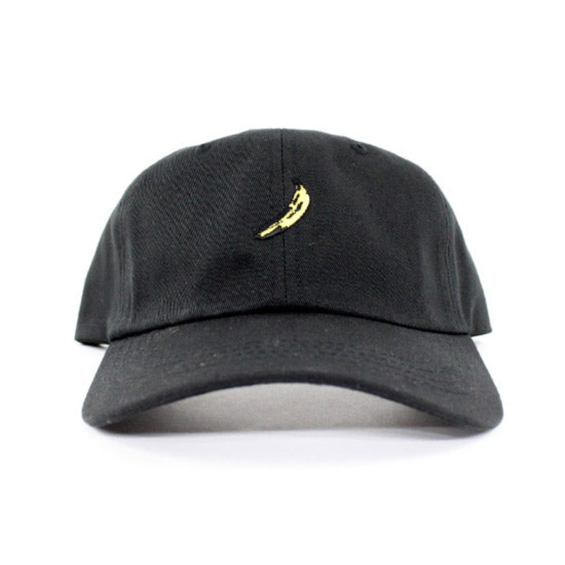 Platano Dad Hat (Black Yellow) One Size