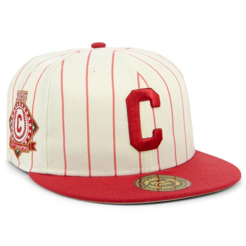 Rings & Crwns  Pittsburgh Crawfords Team Fitted Hat – Cream/Maroon