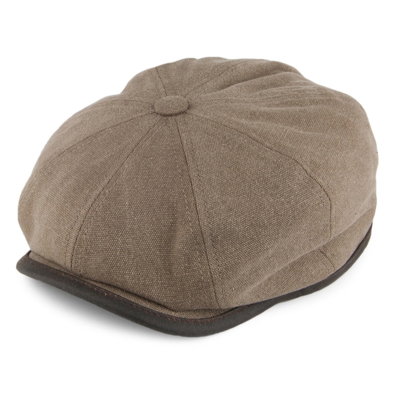 Stetson Hats Winter Fleeced Seward Canvas Newsboy Cap – Olive S