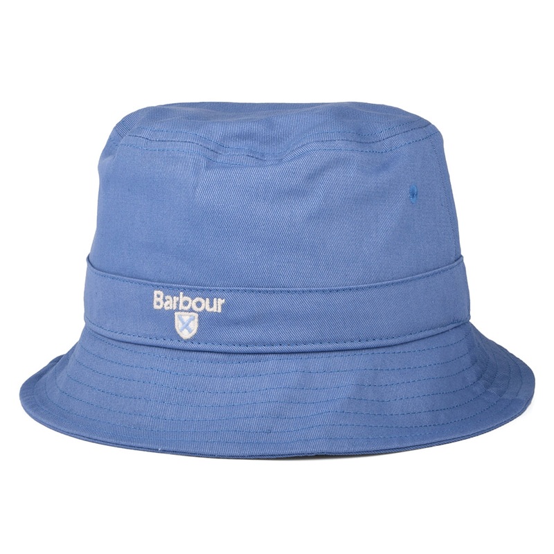 Barbour Hats Cascade Cotton Bucket Hat – Sea Blue S