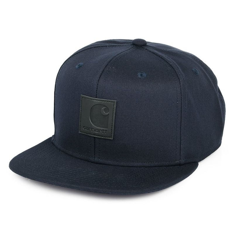 Carhartt WIP Hats Logo Snapback Cap – Dark Navy Adjustable