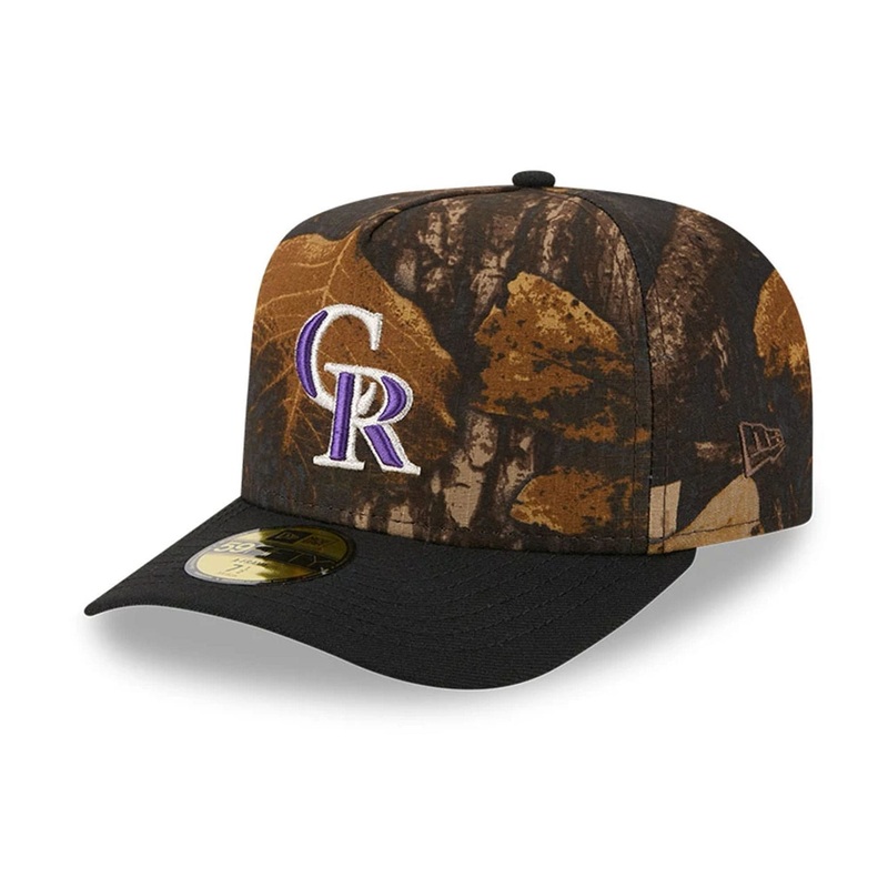 Colorado Rockies MLB Ripstop Camo Assorted Print 59FIFTY A-Frame Fitted Cap 6 7/8