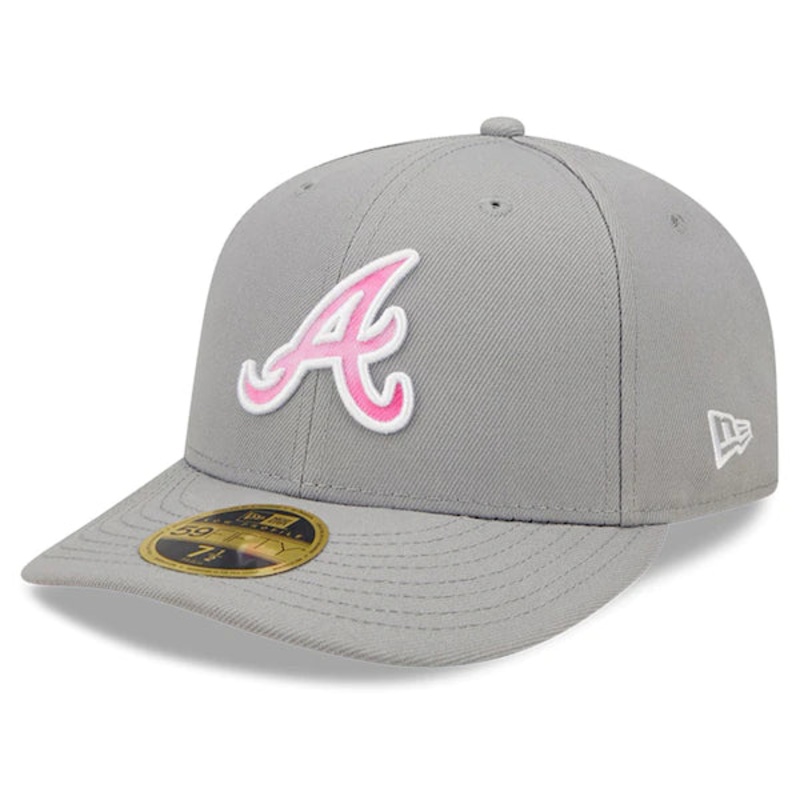 New Era Atlanta Braves Gray 2022 Mother’s Day On-Field Low Profile 59FIFTY Fitted Hat