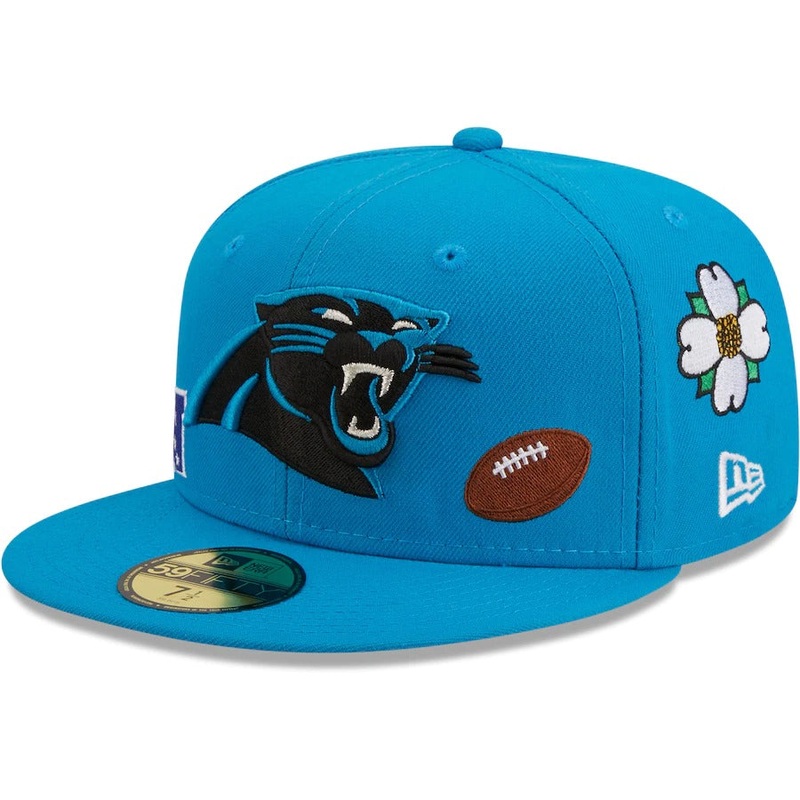New Era Blue Carolina Panthers Team Local 59FIFTY Fitted Hat