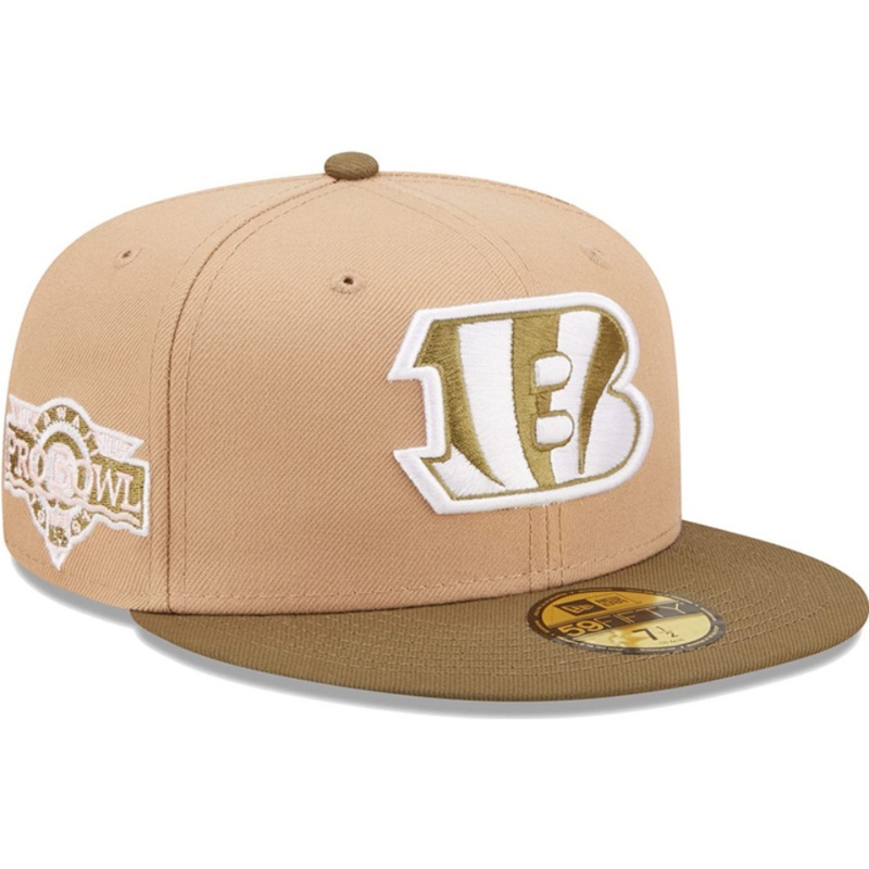 New Era Cincinnati Bengals 1991 Pro Bowl Saguaro Tan/Olive 59FIFTY Fitted Hat