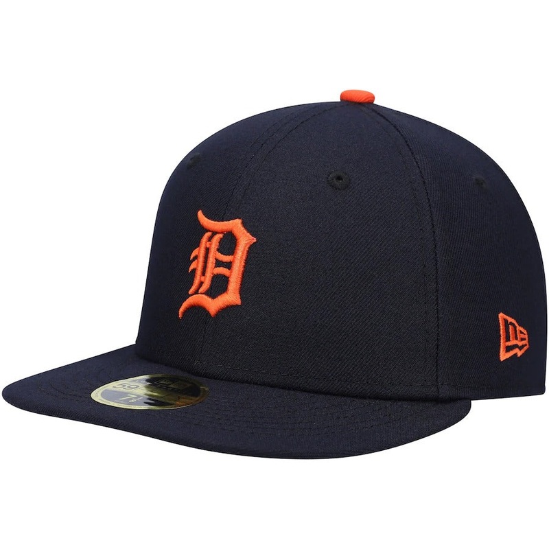 New Era Detroit Tigers Navy Authentic Collection On-Field Road Low Profile 59FIFTY Fitted Hat