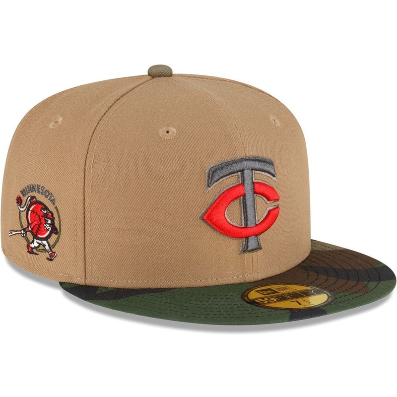 New Era Just Caps Camo Khaki Minnesota Twins 2023 59FIFTY Fitted Hat