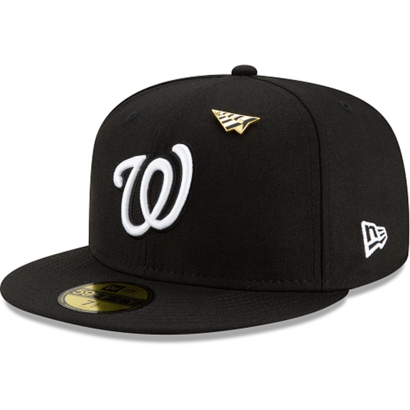 New Era Paper Planes X Washington Nationals Black 59FIFTY Fitted Hat