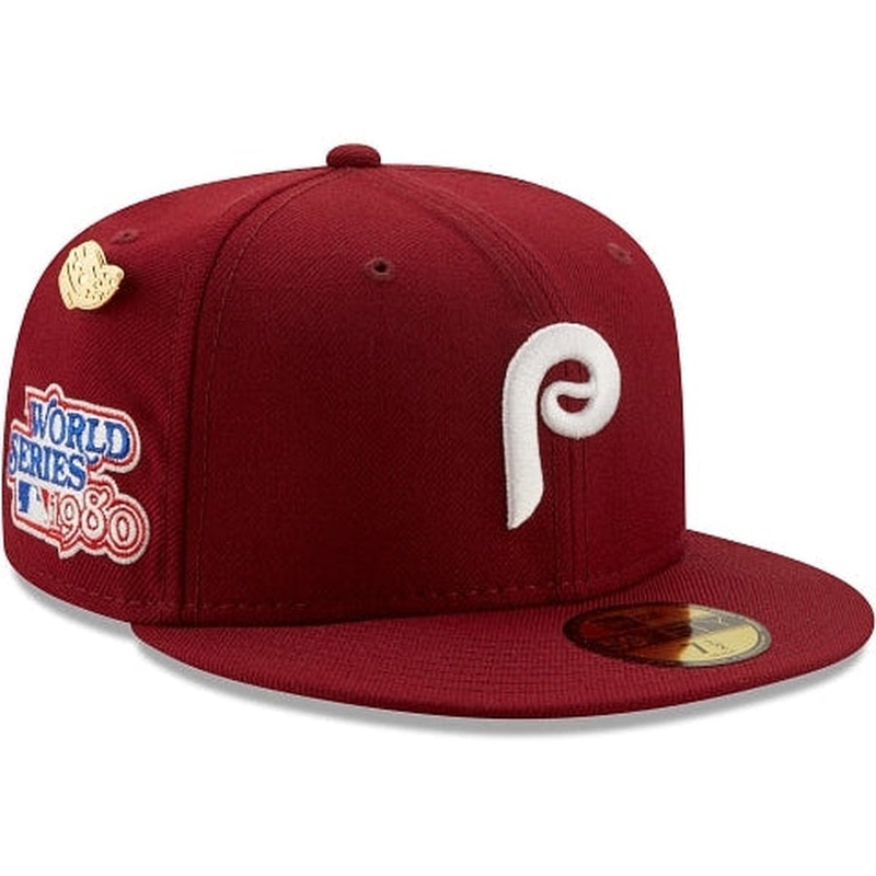 New Era Philadelphia Phillies 1980 Logo History 59FIFTY Fitted Hat