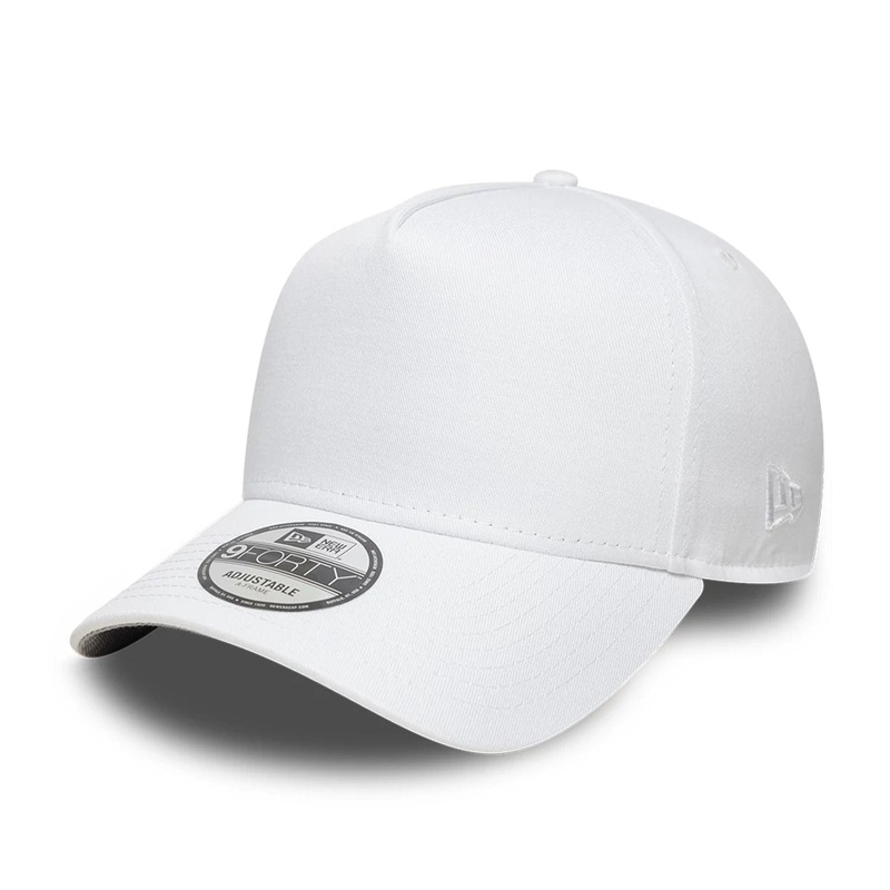 New Era White 9FORTY A-Frame Adjustable Cap OSFA