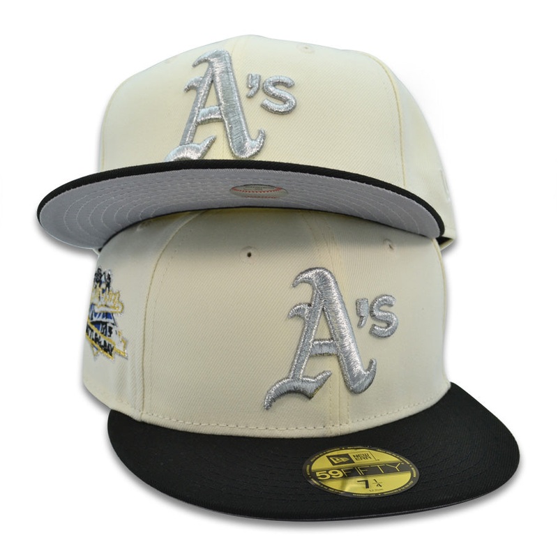 Oakland Athletics “DIME A DOZEN” Exclusive New Era 59Fifty Fitted Hat – Chrome/Black 6 7/8