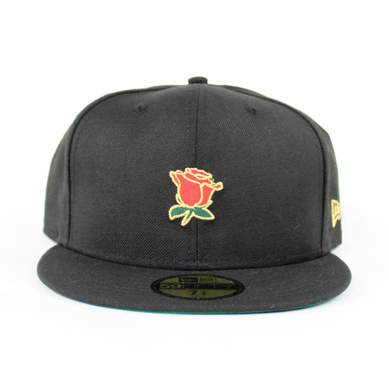 Rose New Era 59Fifty Fitted Hats (Black Green Under Brim) 7