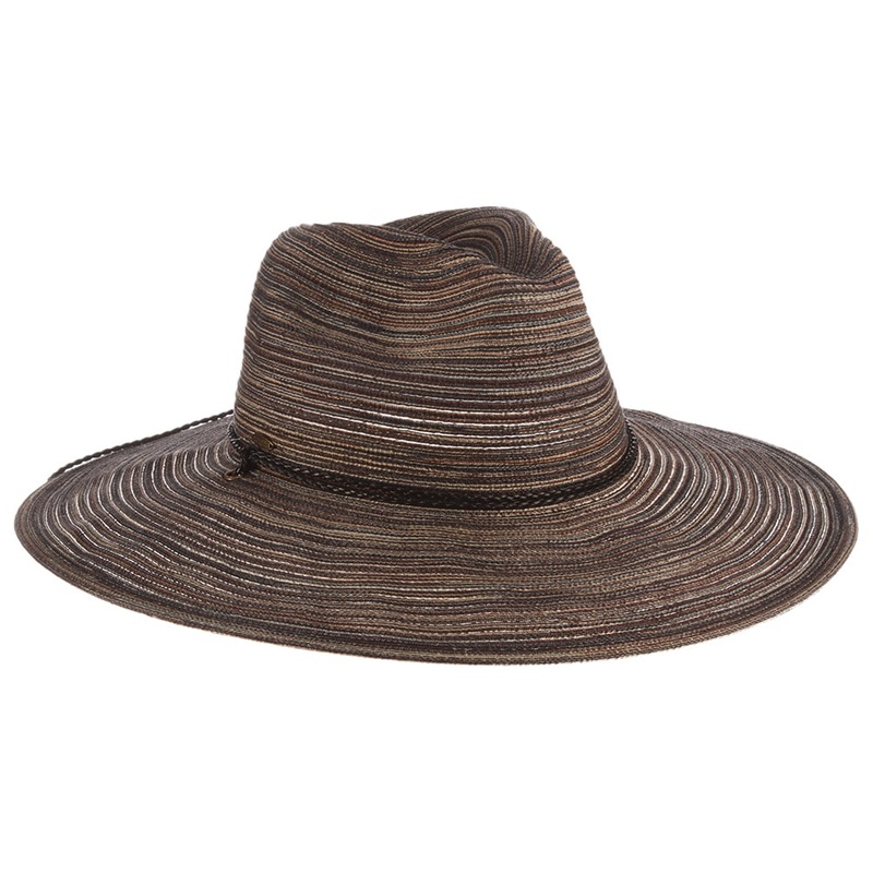 Scala Hats Paignton Safari Fedora Hat – Black 1-Size