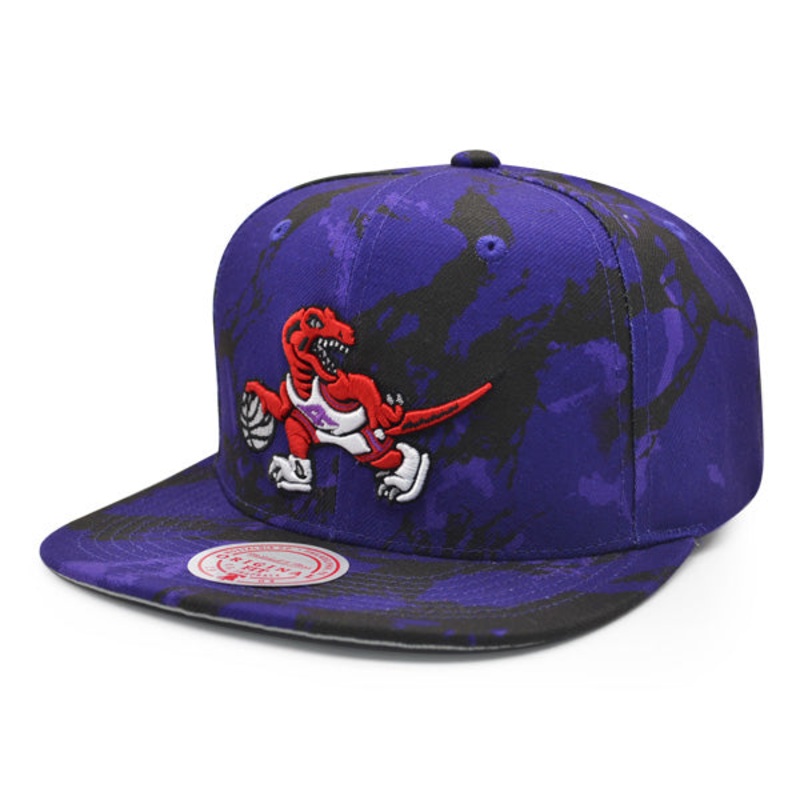 Toronto Raptors Mitchell & Ness DOWN FOR ALL Snapback Hat – Purple/Black