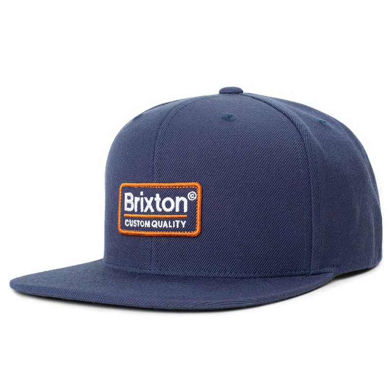Brixton Hats Palmer II Snapback Cap – Washed Navy Adjustable