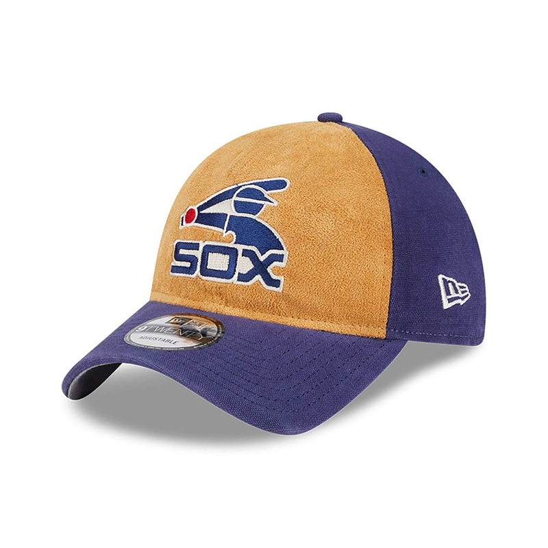 Chicago White Sox Tan Texture Purple 9TWENTY Adjustable Cap OSFM