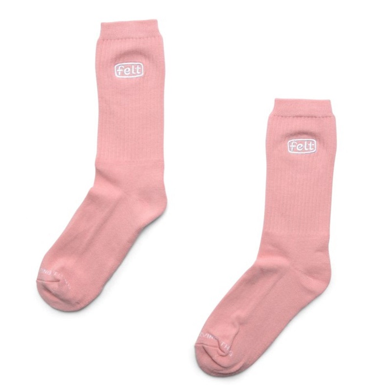 Felt Sock (Pink) One Size