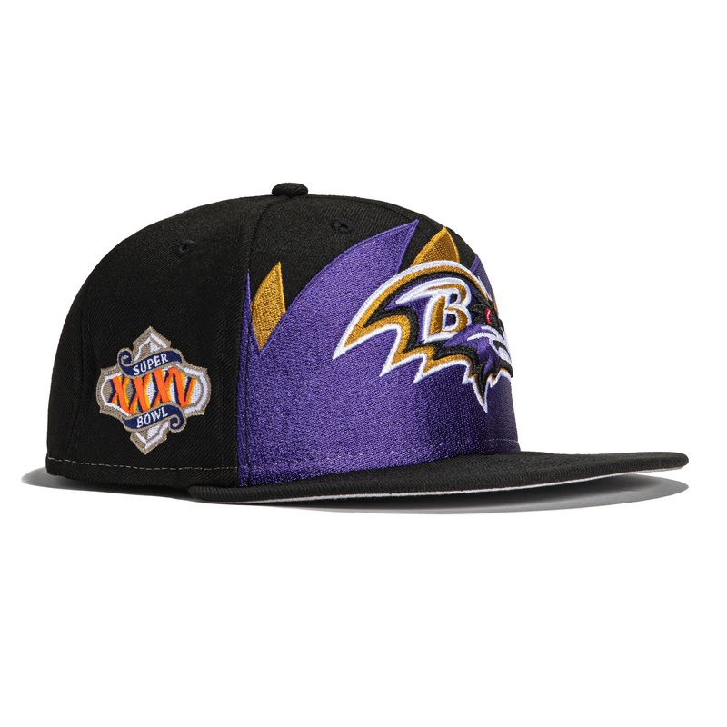 New Era Baltimore Ravens SharkTooth 2001 Super Bowl 59FIFTY Fitted Hat