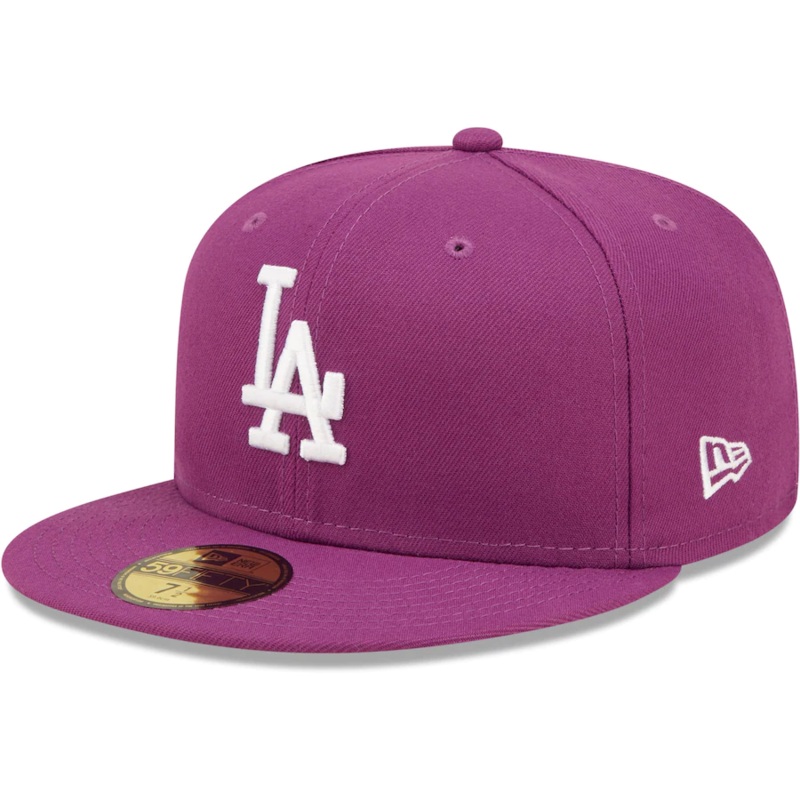New Era Los Angeles Dodgers Grape Logo 59FIFTY Fitted Hat