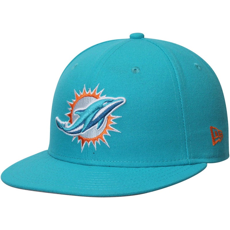 New Era Miami Dolphins Aqua Omaha 59FIFTY Fitted Hat