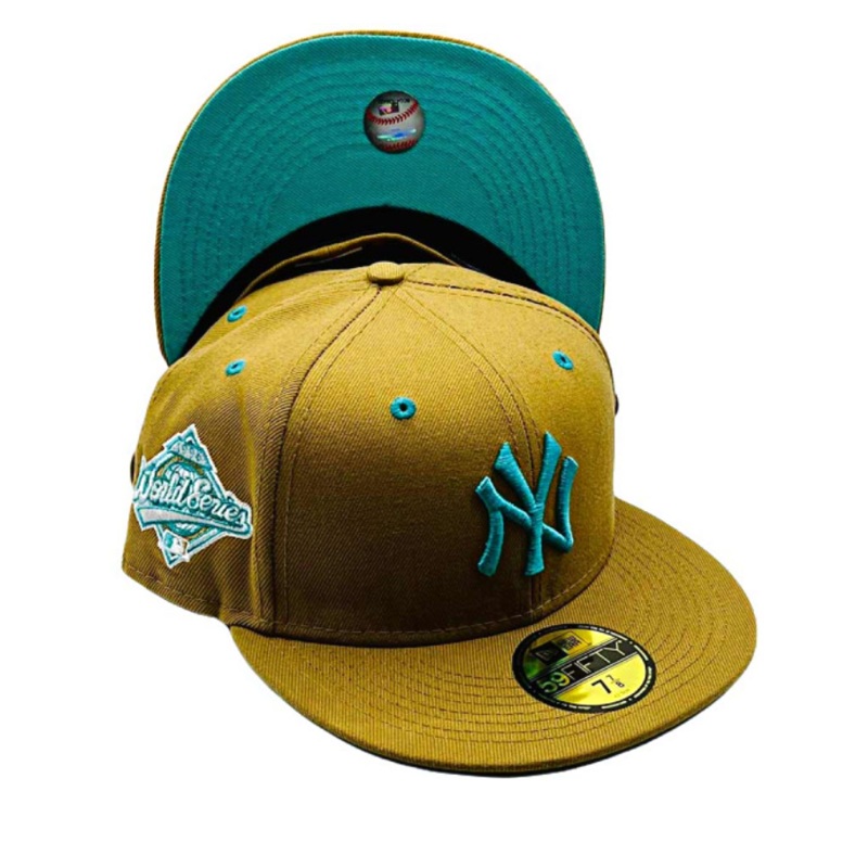 New Era New York Yankees Tan/Teal 1996 World Series 59FIFTY Fitted Hat