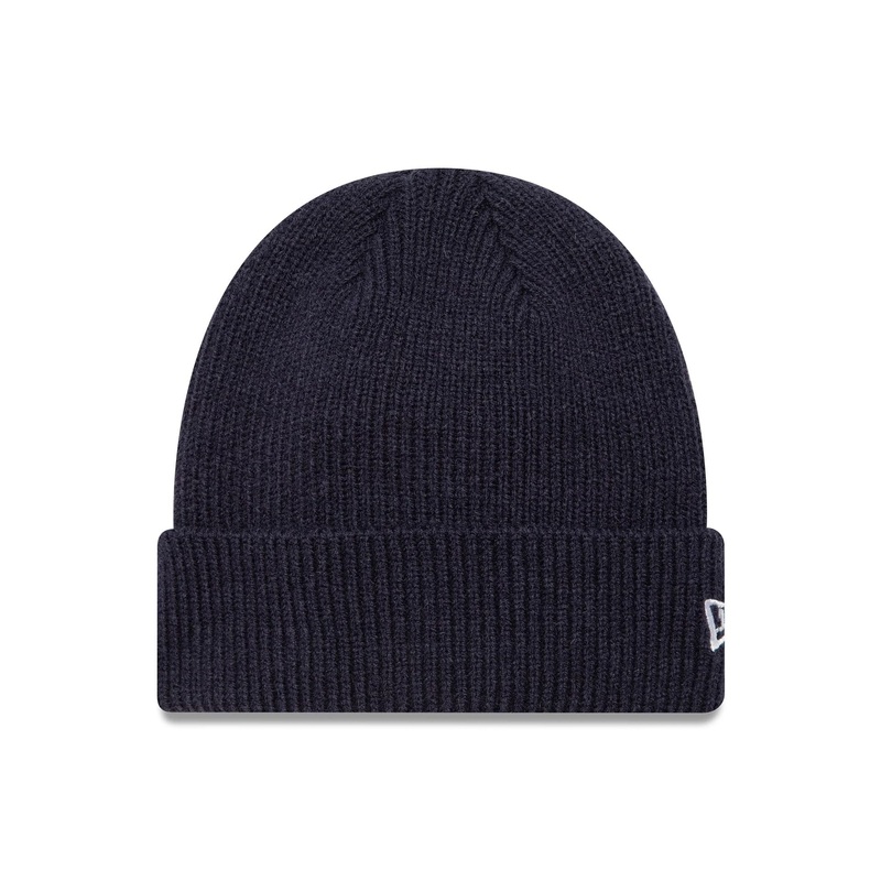 New Era Wool Navy Cuff Knit Beanie Hat OSFM