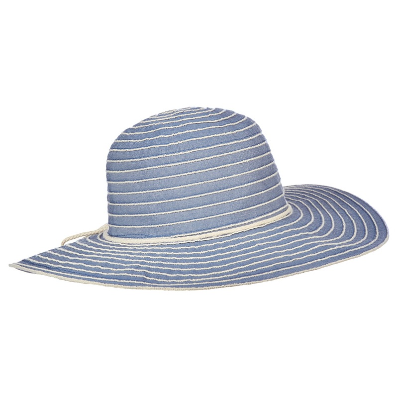Scala Hats Sonia Wide Brim Sun Hat – Denim 1-Size
