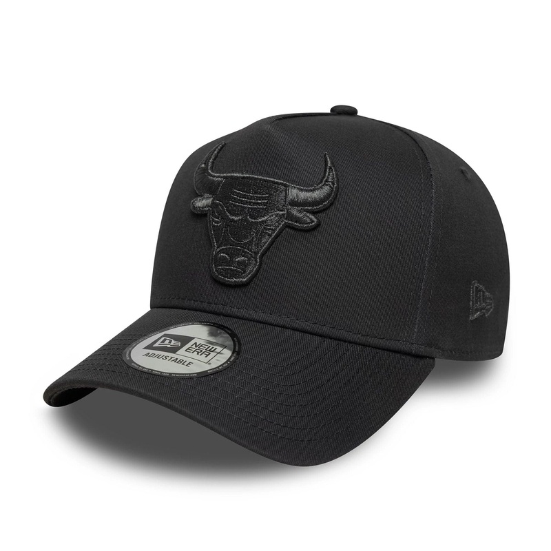 Chicago Bulls NBA Metallic Dark Grey 9FORTY E-Frame Adjustable Cap OSFM